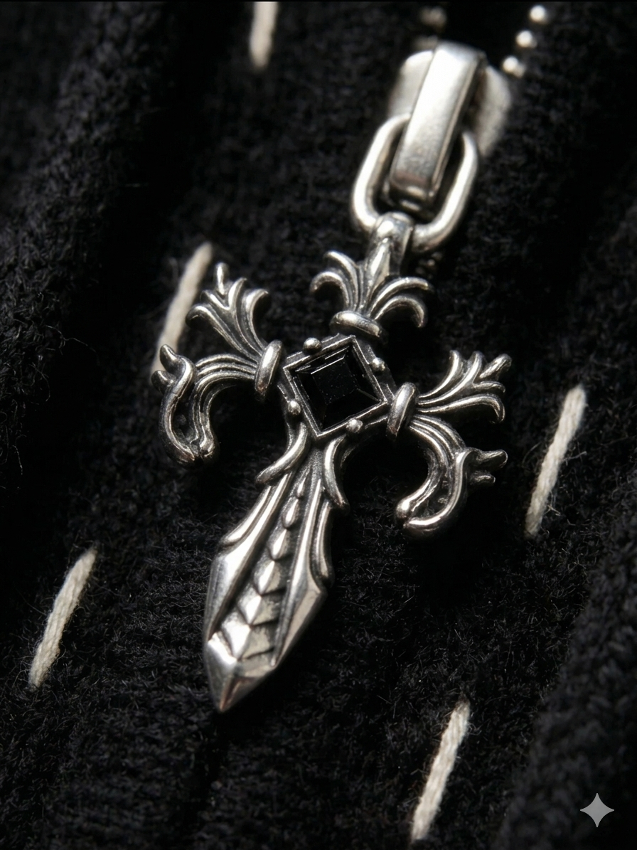 Ghost 100% Cashmere Zip Hood with 925 Silver details