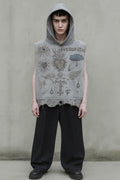 Grey Sleeveless Ritual Hood 1/10 LIMITED